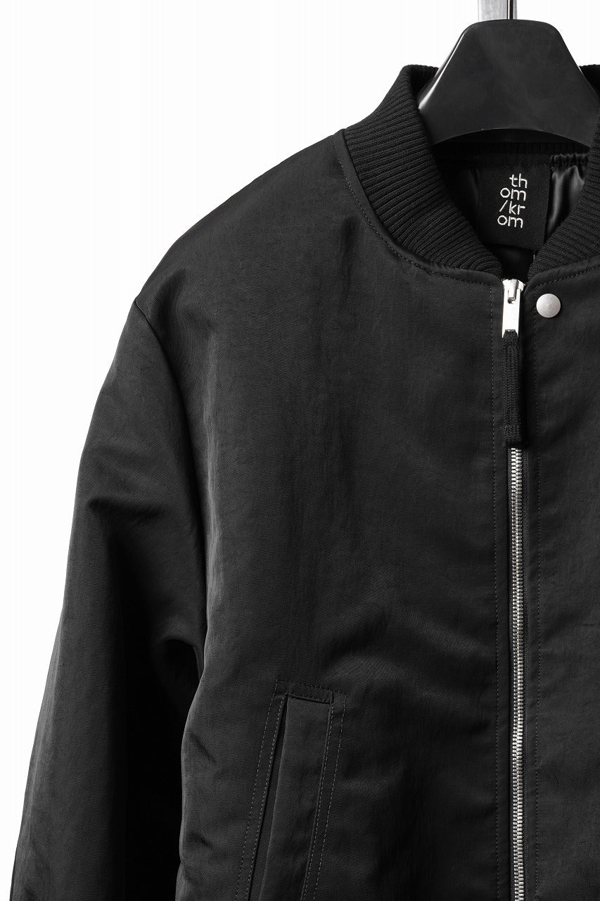 Load image into Gallery viewer, thom/krom MA-1 BOMBER JACKET / WARM PADDED FILL (BLACK)