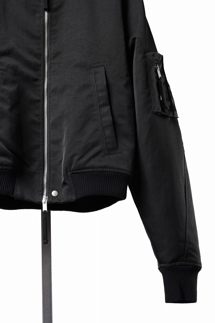 Load image into Gallery viewer, thom/krom MA-1 BOMBER JACKET / WARM PADDED FILL (BLACK)