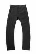 thom/krom SLIM FIT DENIM TROUSERS / SCAR STITCHED (BLACK)