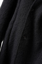 Load image into Gallery viewer, daub HOODED WRAP COAT / VIRGIN WOOL (BLACK)