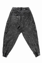画像をギャラリービューアに読み込む, thom/krom CARGO JOGGER TROUSERS / DYED ORGANIC COTTON (BLACK MARBLE)