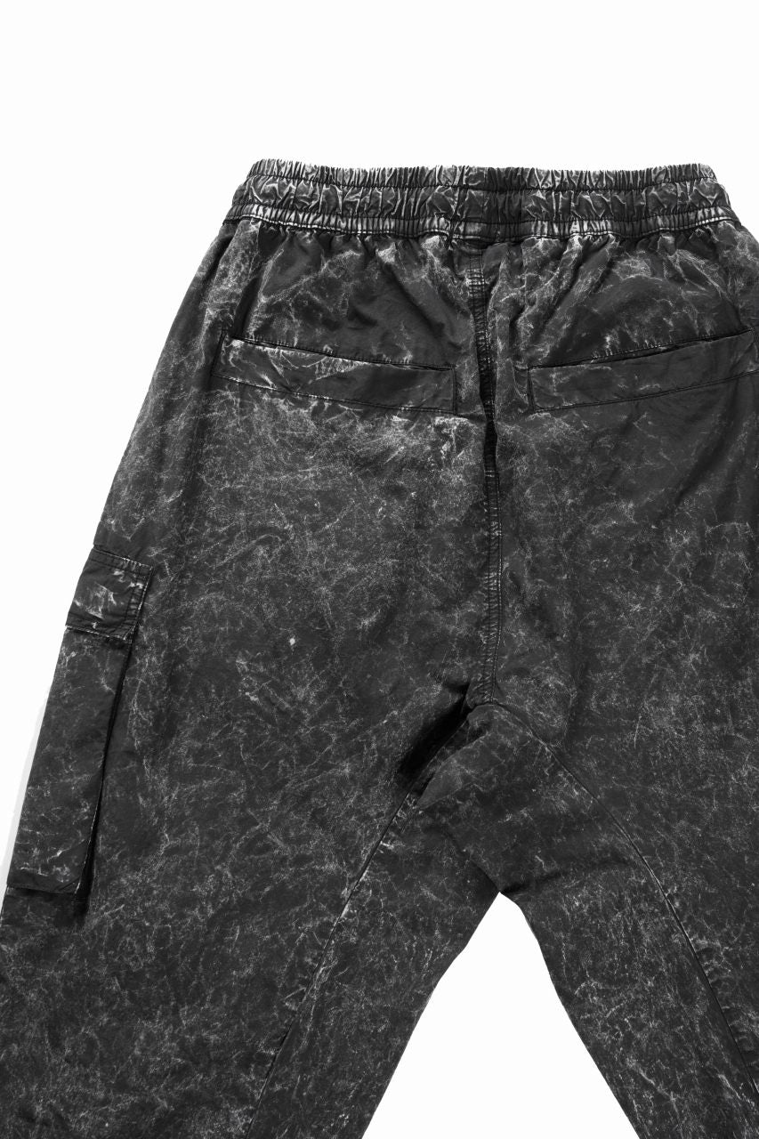 画像をギャラリービューアに読み込む, thom/krom CARGO JOGGER TROUSERS / DYED ORGANIC COTTON (BLACK MARBLE)