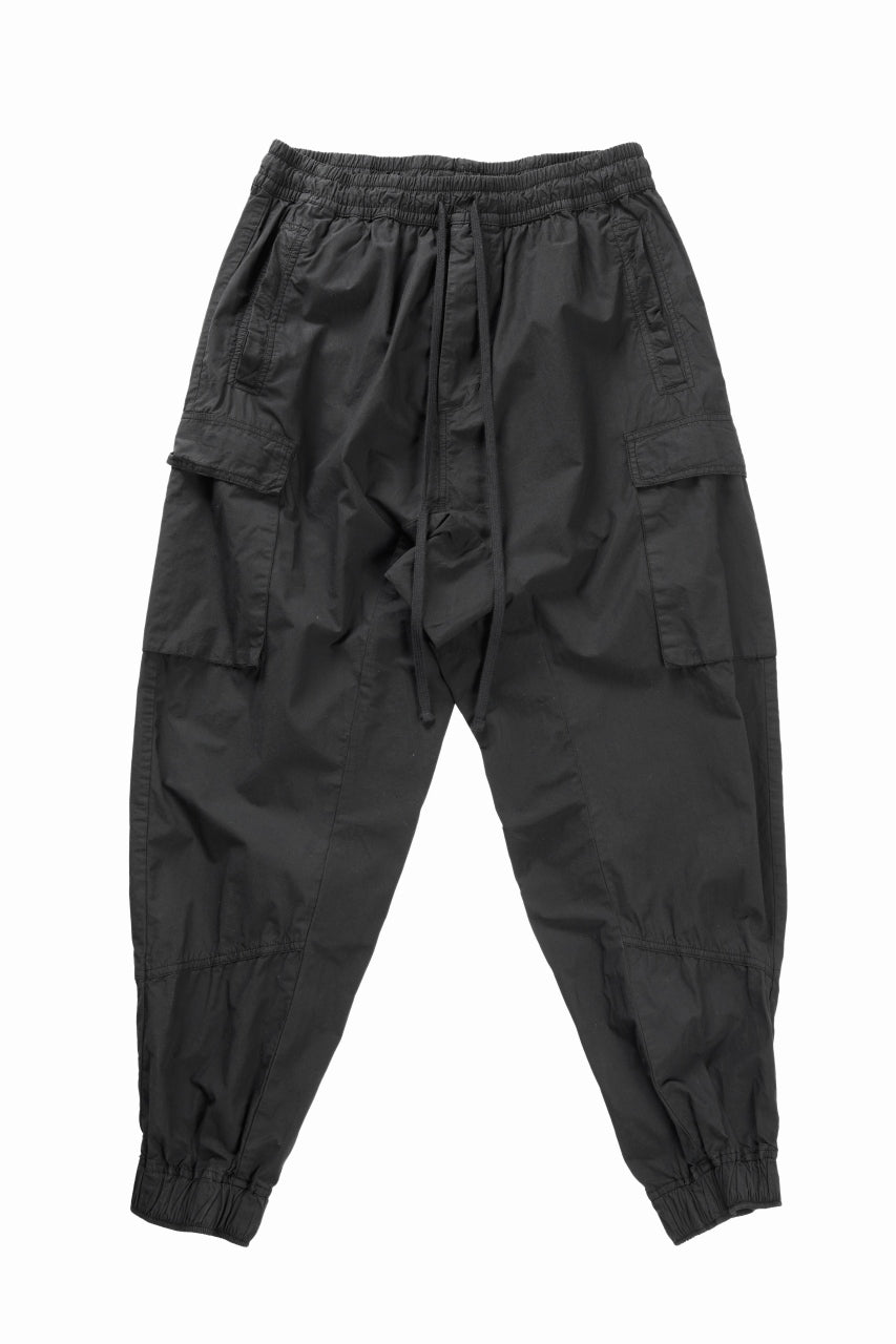 画像をギャラリービューアに読み込む, thom/krom CARGO JOGGER TROUSERS / ORGANIC COTTON (BLACK)
