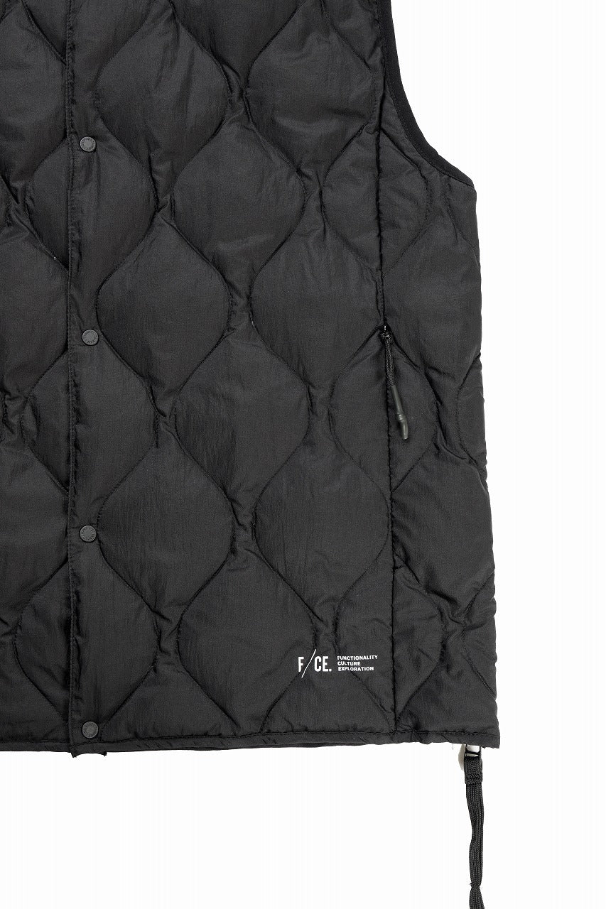 画像をギャラリービューアに読み込む, F/CE. x TAION® PACKABLE INNER DOWN VEST (BLACK)
