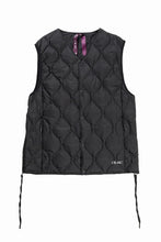 画像をギャラリービューアに読み込む, F/CE. x TAION® PACKABLE INNER DOWN VEST (BLACK)