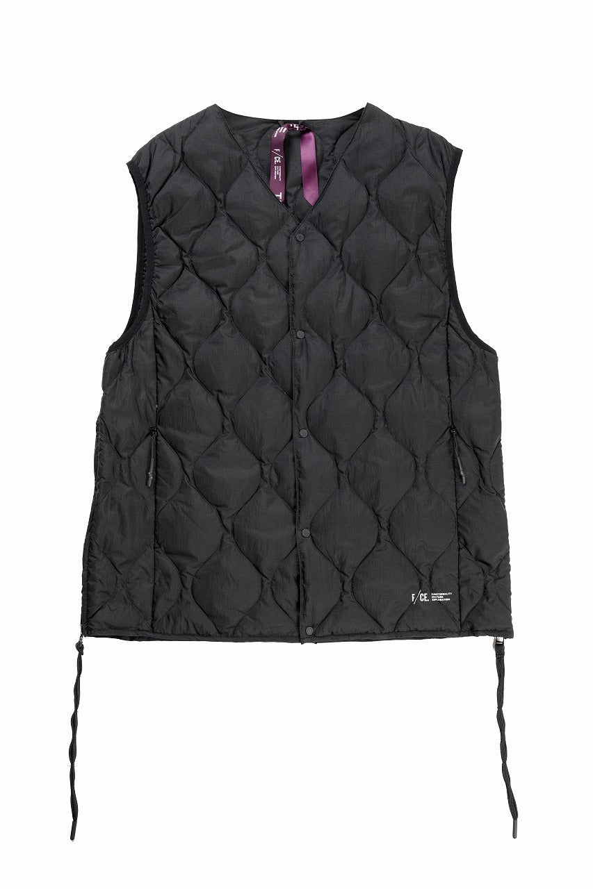 画像をギャラリービューアに読み込む, F/CE. x TAION® PACKABLE INNER DOWN VEST (BLACK)