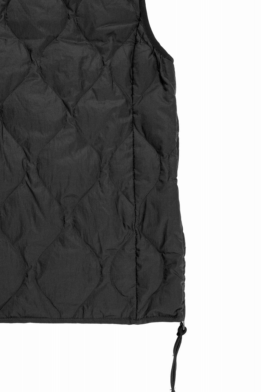 F/CE. x TAION® PACKABLE INNER DOWN VEST (BLACK)