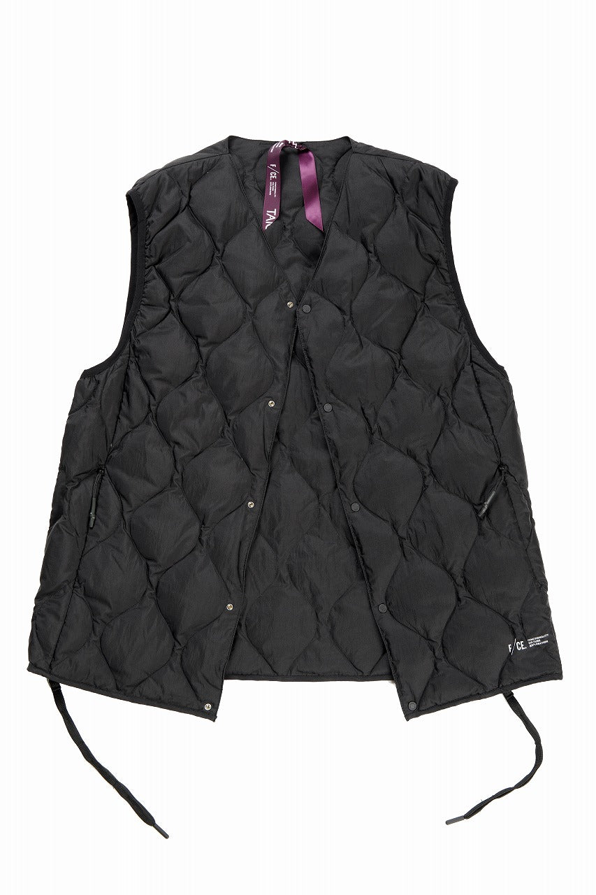 画像をギャラリービューアに読み込む, F/CE. x TAION® PACKABLE INNER DOWN VEST (BLACK)