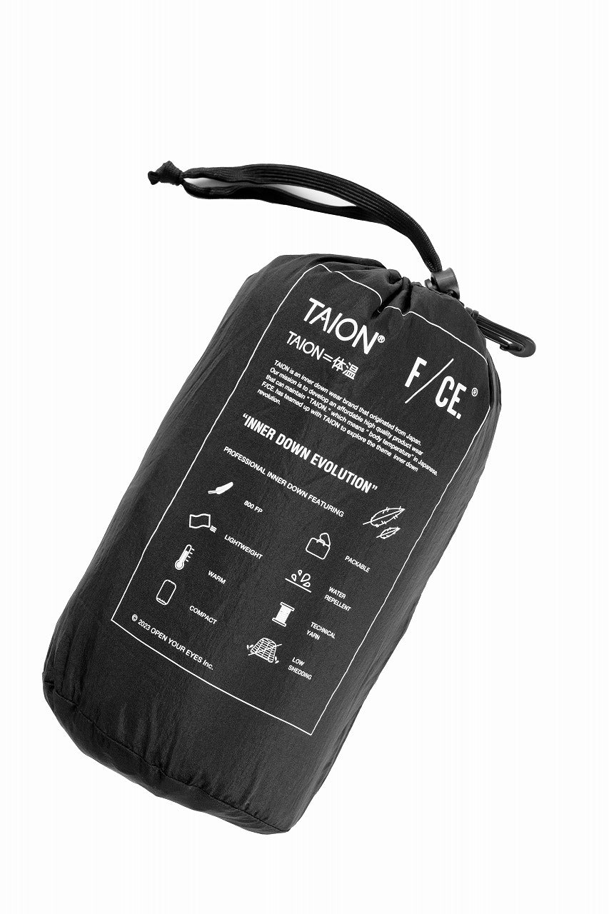 F/CE. x TAION® PACKABLE INNER DOWN JACKET (BLACK)
