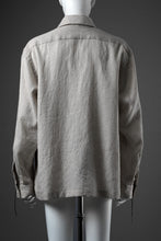 Load image into Gallery viewer, A TENTATIVE ATELIER Abel G. PIPING POCKET WORKER SHIRT (DIRTY WHITE)