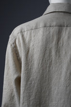 Load image into Gallery viewer, A TENTATIVE ATELIER Abel G. PIPING POCKET WORKER SHIRT (DIRTY WHITE)