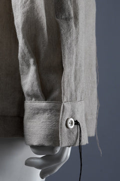 Load image into Gallery viewer, A TENTATIVE ATELIER Abel G. PIPING POCKET WORKER SHIRT (DIRTY WHITE)