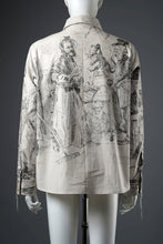 Load image into Gallery viewer, A TENTATIVE ATELIER Alvin REPLICA BIG EDGE PRINT SHIRT (NATURAL)