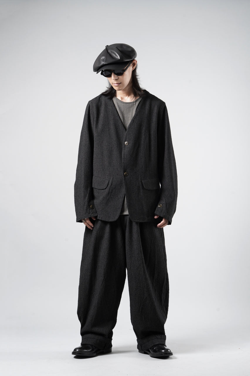 Load image into Gallery viewer, KLASICA "BELLE-SW" 2B V-CUT WORK JACKET / AMBIENCE ANTIQUE DRAPER (CACAO NIB)