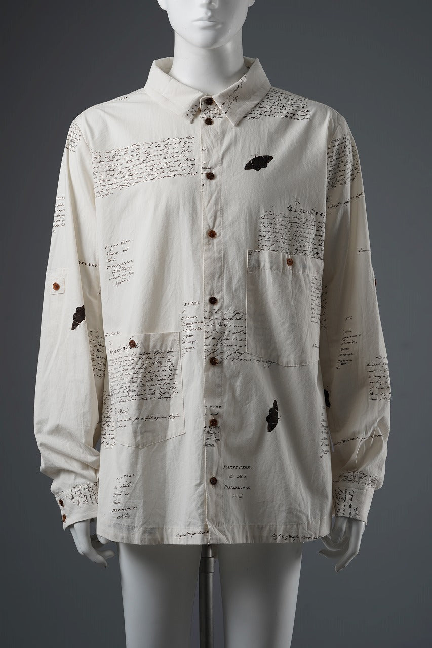 Aleksandr Manamis HERBARIUM NOTES CLASSIC SHIRT (HERBARIUM NOTES)