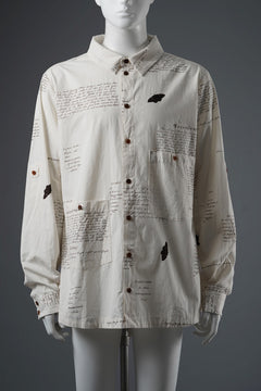 Load image into Gallery viewer, Aleksandr Manamis HERBARIUM NOTES CLASSIC SHIRT (HERBARIUM NOTES)