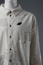 Load image into Gallery viewer, Aleksandr Manamis HERBARIUM NOTES CLASSIC SHIRT (HERBARIUM NOTES)