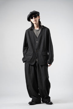 Load image into Gallery viewer, KLASICA "BELLE-SW" 2B V-CUT WORK JACKET / AMBIENCE ANTIQUE DRAPER (CACAO NIB)