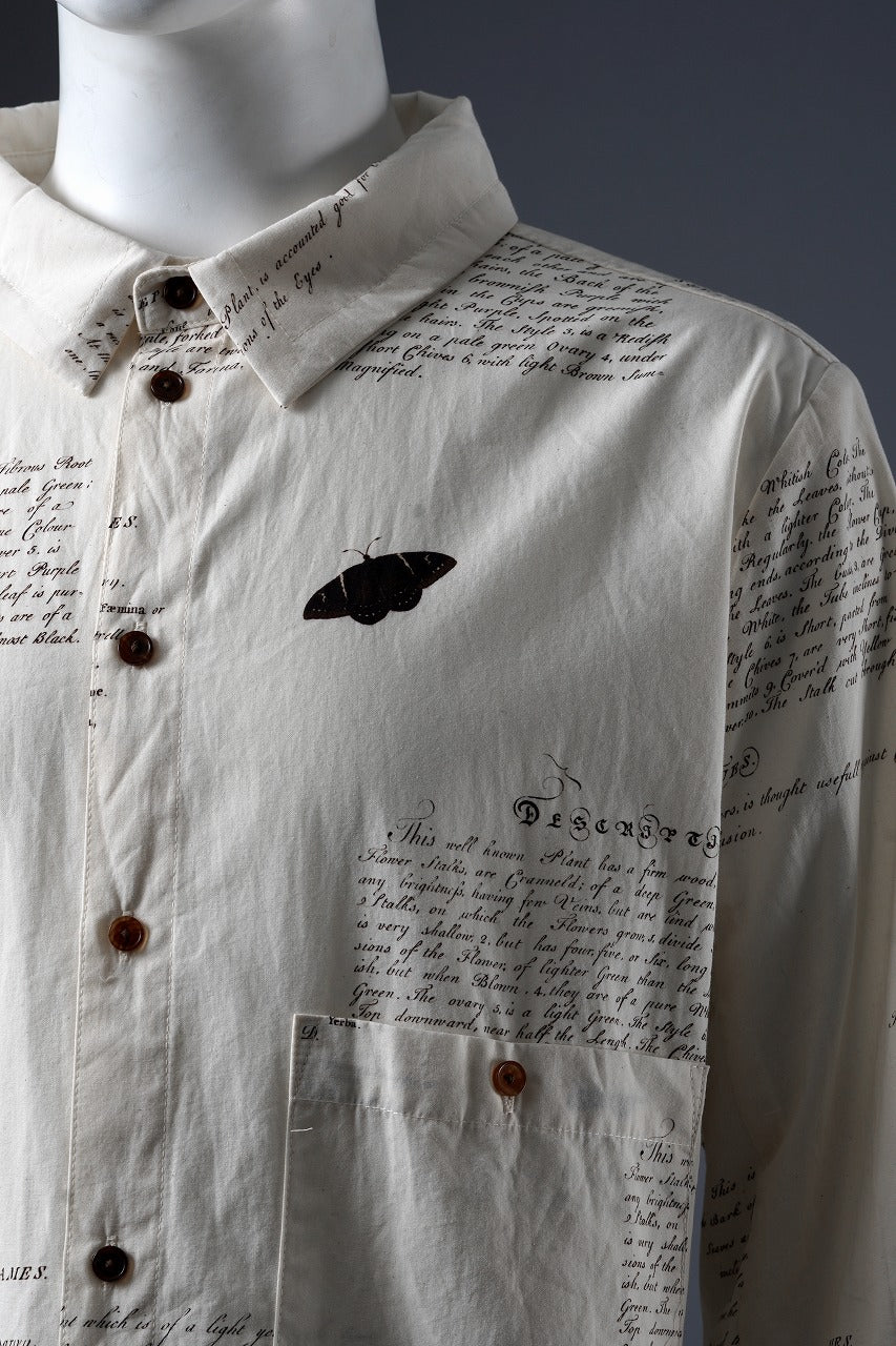 Load image into Gallery viewer, Aleksandr Manamis HERBARIUM NOTES CLASSIC SHIRT (HERBARIUM NOTES)