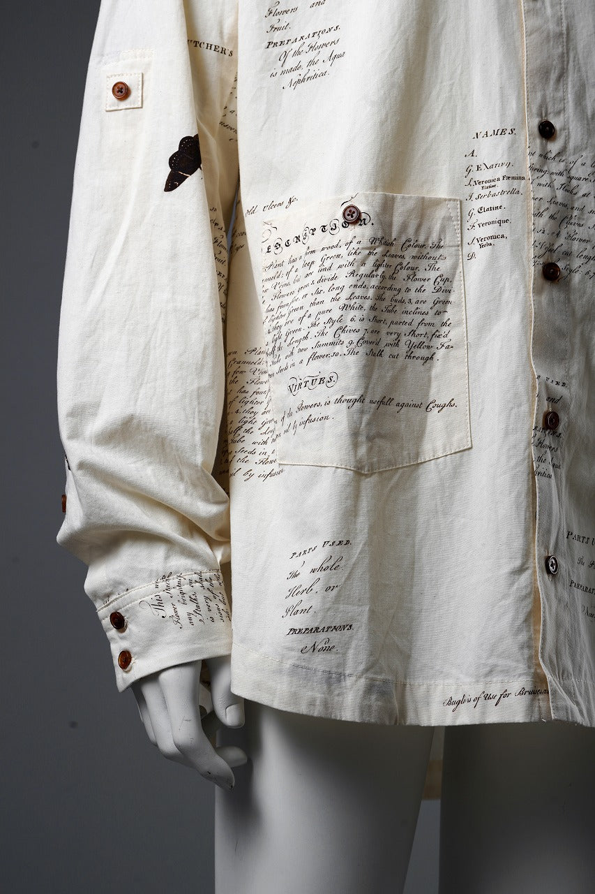 Aleksandr Manamis HERBARIUM NOTES CLASSIC SHIRT (HERBARIUM NOTES)