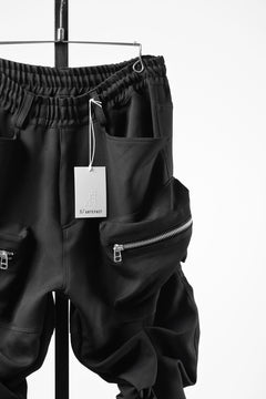 画像をギャラリービューアに読み込む, 【SAMPLE】A.F ARTEFACT MONSTER TUCK VOLUME BAGGY PANTS / LUXE-TWILL (BLACK)