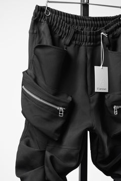画像をギャラリービューアに読み込む, 【SAMPLE】A.F ARTEFACT MONSTER TUCK VOLUME BAGGY PANTS / LUXE-TWILL (BLACK)