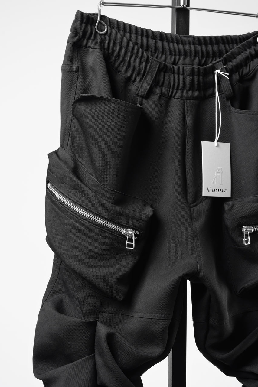 画像をギャラリービューアに読み込む, 【SAMPLE】A.F ARTEFACT MONSTER TUCK VOLUME BAGGY PANTS / LUXE-TWILL (BLACK)