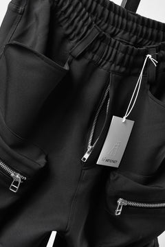 画像をギャラリービューアに読み込む, 【SAMPLE】A.F ARTEFACT MONSTER TUCK VOLUME BAGGY PANTS / LUXE-TWILL (BLACK)
