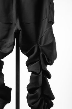 画像をギャラリービューアに読み込む, 【SAMPLE】A.F ARTEFACT MONSTER TUCK VOLUME BAGGY PANTS / LUXE-TWILL (BLACK)