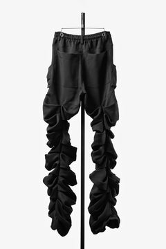 画像をギャラリービューアに読み込む, 【SAMPLE】A.F ARTEFACT MONSTER TUCK VOLUME BAGGY PANTS / LUXE-TWILL (BLACK)