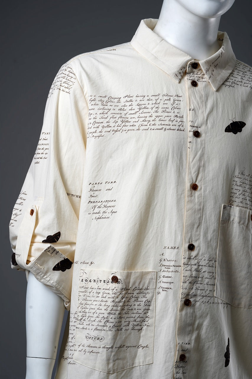 Aleksandr Manamis HERBARIUM NOTES CLASSIC SHIRT (HERBARIUM NOTES)