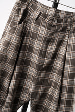 画像をギャラリービューアに読み込む, 【SAMPLE】A.F ARTEFACT TUCK WIDE EASY PANTS / TARTAN CHECK (BROWN x BEIGE)