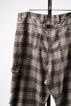 画像をギャラリービューアに読み込む, 【SAMPLE】A.F ARTEFACT TUCK WIDE EASY PANTS / TARTAN CHECK (BROWN x BEIGE)