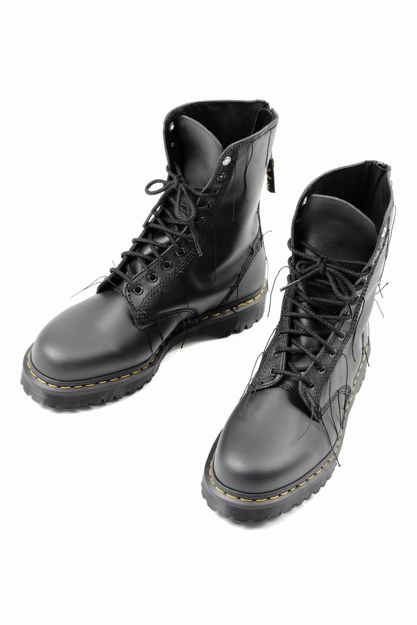 画像をギャラリービューアに読み込む, Y's x Dr. Martens 10 EYES BACK ZIP THREAD BOOTS (BLACK)
