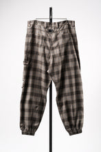 画像をギャラリービューアに読み込む, 【SAMPLE】A.F ARTEFACT TUCK WIDE EASY PANTS / TARTAN CHECK (BROWN x BEIGE)