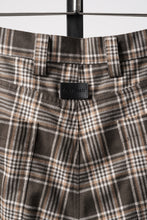 画像をギャラリービューアに読み込む, 【SAMPLE】A.F ARTEFACT TUCK WIDE EASY PANTS / TARTAN CHECK (BROWN x BEIGE)