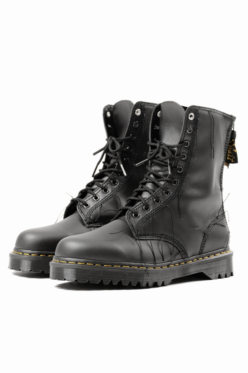 画像をギャラリービューアに読み込む, Y's x Dr. Martens 10 EYES BACK ZIP THREAD BOOTS (BLACK)