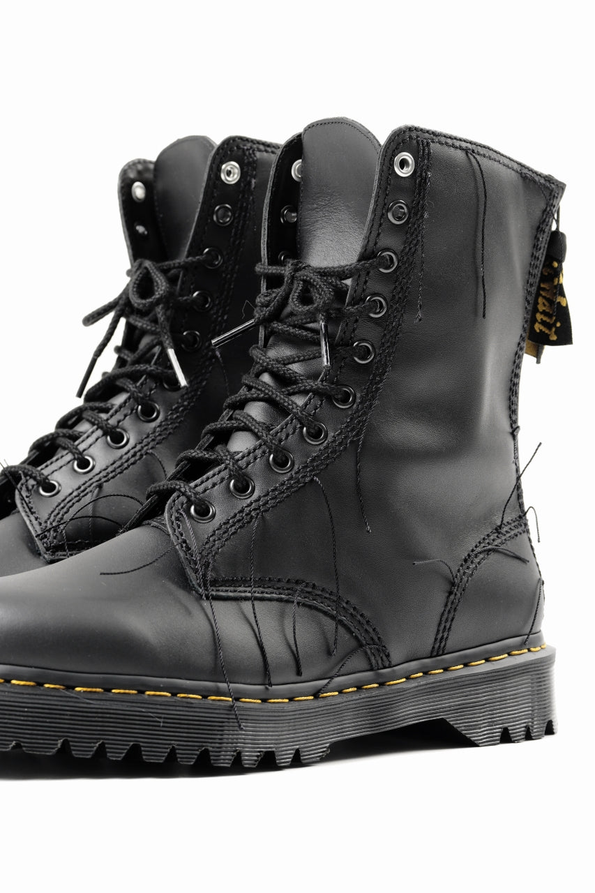 画像をギャラリービューアに読み込む, Y's x Dr. Martens 10 EYES BACK ZIP THREAD BOOTS (BLACK)