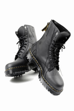画像をギャラリービューアに読み込む, Y's x Dr. Martens 10 EYES BACK ZIP THREAD BOOTS (BLACK)