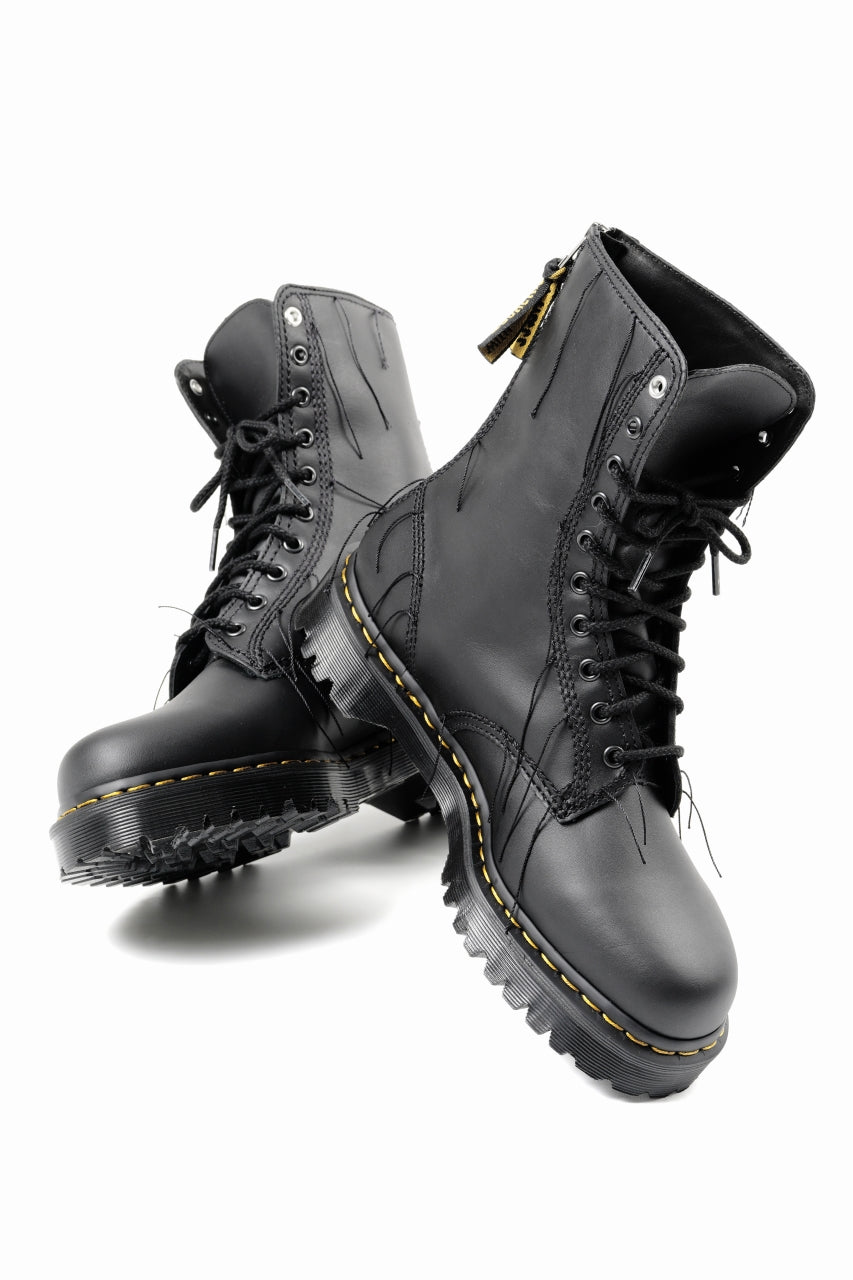 画像をギャラリービューアに読み込む, Y's x Dr. Martens 10 EYES BACK ZIP THREAD BOOTS (BLACK)