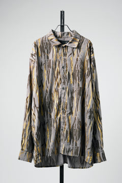 画像をギャラリービューアに読み込む, 【SAMPLE】A.F ARTEFACT LOOSE OVER SHIRT / INK PAINTER (BROWN)