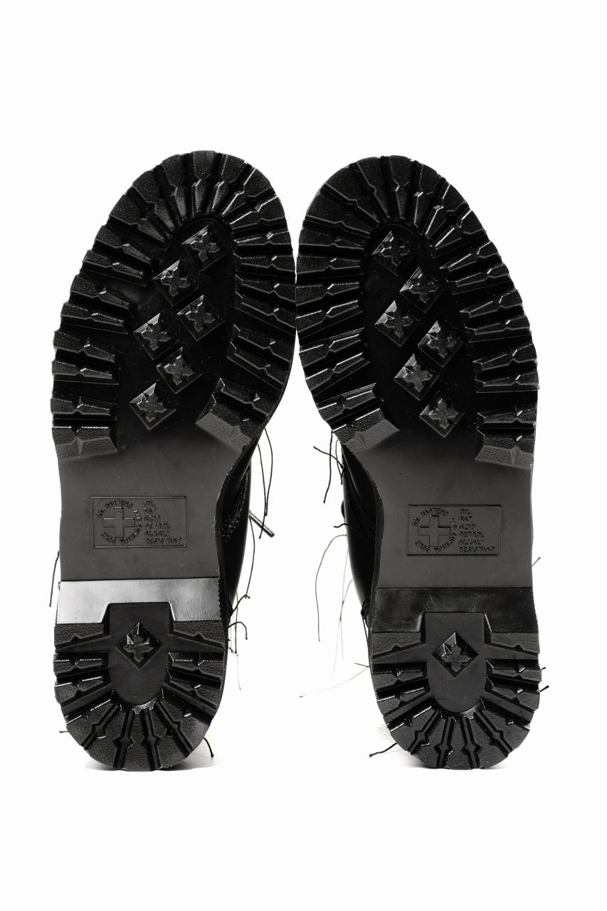 画像をギャラリービューアに読み込む, Y's x Dr. Martens 10 EYES BACK ZIP THREAD BOOTS (BLACK)