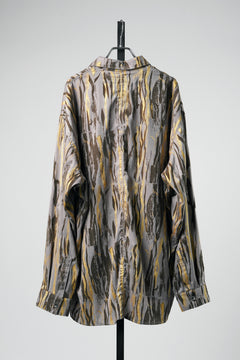画像をギャラリービューアに読み込む, 【SAMPLE】A.F ARTEFACT LOOSE OVER SHIRT / INK PAINTER (BROWN)