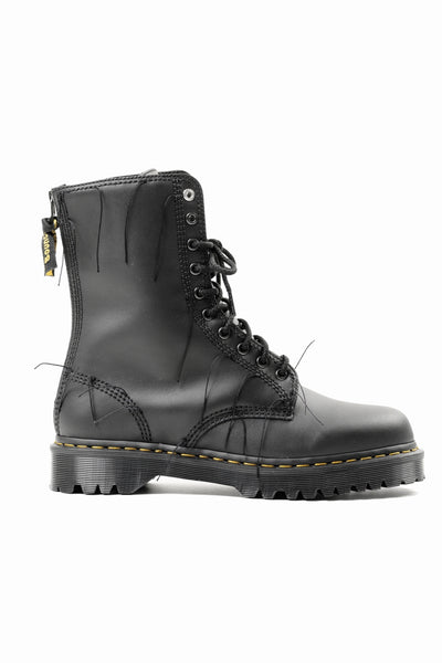 Y's x Dr. Martens 10 EYES BACK ZIP THREAD BOOTS (BLACK)