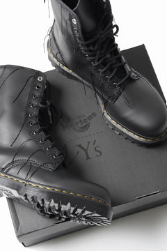 画像をギャラリービューアに読み込む, Y's x Dr. Martens 10 EYES BACK ZIP THREAD BOOTS (BLACK)