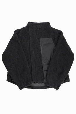 F/CE. NAPPING WOOL ASYMMETRY SHORT JACKET (BLACK)