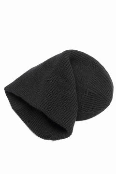 画像をギャラリービューアに読み込む, Y&#39;s for men DAMAGED KNIT CAP / ALPACA WOOL (BLACK)
