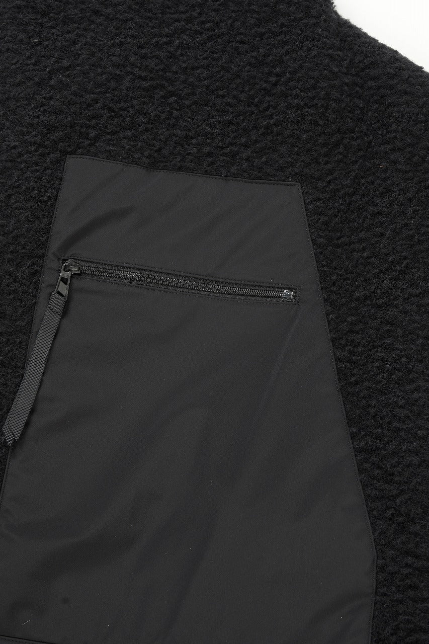 F/CE. NAPPING WOOL ASYMMETRY SHORT JACKET (BLACK)