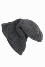画像をギャラリービューアに読み込む, Y&#39;s for men DAMAGED KNIT CAP / ALPACA WOOL (CHARCOAL)