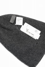 画像をギャラリービューアに読み込む, Y&#39;s for men DAMAGED KNIT CAP / ALPACA WOOL (CHARCOAL)